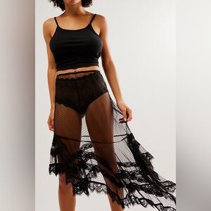 Free People Lack Slip Skirt